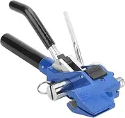 Stainless Steel Cable Tie Pliers, Wrap Tool Metal Zip Tie Tightener Tensioning and Cutting Functional Cable Tie Cutting Gun, Knob Adjustment Wire Tightening Tool