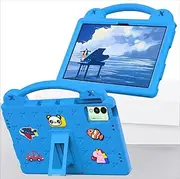 [Jarttarn] Kids Case Compatible with Tecno MegaPad 11 (T1101) 11 inch 2024, Heavy Duty EVA Foam Shockproof Cover with Portable Holder Protect Shell (Blue)