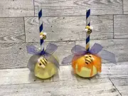 FAUX MINI CARAMEL AND HONEY APPLES EMBELLISHED WITH BEES