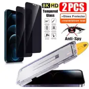 2Pcs Privacy Tempered Glass Screen Protector for IPhone 15 14 13 12 11 16 Pro Ma