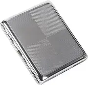 [ARKCHIU] Cigarette Case Metal Cigarette Case 20 Capacity Carrying Box for Men and Women F,One Size