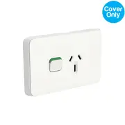 Clipsal Iconic Single Powerpoint 15A Skin Vivid White