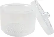 Manicure Box,Clear Professional Double Layer Detachable Manicure Storage - Non-Slip Portable Station Storage Box Easy-Clean For Home Salon Cosmetology