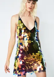 [Motel] Pink Oil Slick Lola Dress