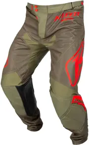 Klim XC Lite S24, textile pants , color: Dark Green/Black/Red , size: 30