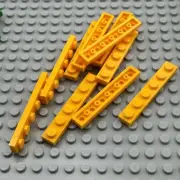 LEGO Plate - Bright Light Orange - 1 x 6 - QTY x10
