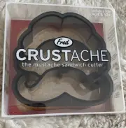 Fred CRUSTACHE Mustache Shaped Crust Cutter BRAND NEW