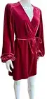 Gianni Bini $149 Leighton Velvet Wrap Dress in Merlot Size XS New With Tags NWT