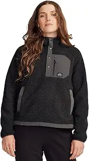 [Kathmandu] Women's Co-Z High Pile Hooded Pullover Black Stingray M