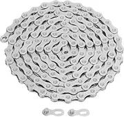 BikeChain 12 Speed, LightweightBike Chain, 126 Link BicycleChain, with Quick Link, HollowBicycle Chains for RoadBike, Mountainbike, BMX