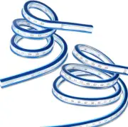 2 Pieces 24'' and 36'' Flexible Curve Rulers Double Side Scale Ruler for blue