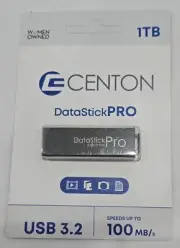 Centon DataStick Pro 1TB USB 3.2 Type A Flash Drive, Black (S1-U3P6-1T)