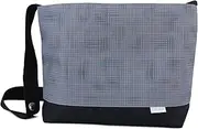 Nappy Caddy Stroller Organiser - Universal Pram Caddy Bag for Mummy - Snuggly fit to most strollers w/Shoulder Strap, Adjustable Strap, and Handy Reusable Wet Pouch, Grid Lock Grey - by Zoe Sage