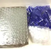 144 Bottles Plain 1/3 oz 10ml Clear Glass Roll on W/BLUE Cap & Roller