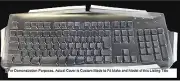 Custom made Keyboard Cover for Dell SK8135 - 845E119 Keyboard Not Included