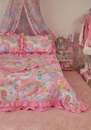 [Dolls Kill x Care Bears] Brighten The World Duvet Set