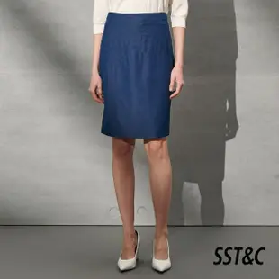 【SST&C 最後65折】丹寧藍造型鉛筆西裝裙7462203004
