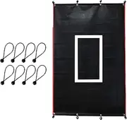 Baseball Striking Cage -Background and Net Saver Backstop Upholstered Mat Heavy Duty to Beat