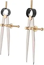DECORNIJIA 2Pcs Leather Craft Compasses Durable Spacing Gauges for DIY Sewing Marking Easy to Use Tool for Accurate Drawing and Scribing Leather Crafting