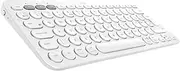 Logitech K380 Multi-Device Bluetooth Wireless Keyboard with Easy-Switch for Up to 3 Devices, Slim, 2 Year Battery-PC, Laptop, Windows, Mac, Chrome OS, Android, iPadOS, Apple TV, Off White