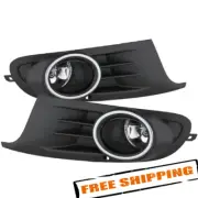 Spyder 5076182 Clear OEM Fog Lights for 10-14 VW Golf TDI TSI & Jetta Sportwagen