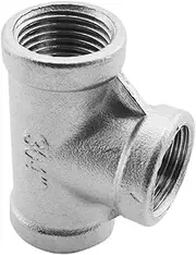 TENOL Straight Thread 3 Way Tee T-Pipe Tee Fitting Female Threaded 304 Stainless Steel 1/2BSP Tee Pipe Fitting T Pipe Fitting