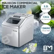 Maxkon Portable Ice Cube Maker Machine Commercial 3.2L Freezer Benchtop Counter