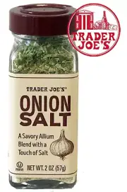 Trader Joe's Onion Salt Seasoning Spice Blend, 2oz Savory Allium Flavor Spices
