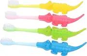 SEWOART Ergonomic Boys and Girls Toothbrush Set Cartoon Design Soft Bristles Safe Comfortable Brushing for Toddlers