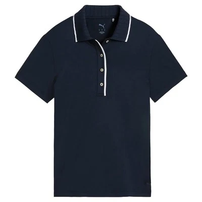 PUMA Women Cloudspun Bridges Golf Polo Deep Navy - SS25 NEW