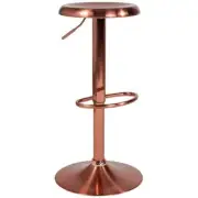 Flash Furniture Madrid Adjustable Swivel Bar Stool in Rose Gold