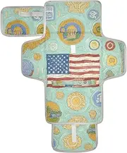 Reusable Baby Changing mat with Tissue Pocket Changing pad for Changing Table with Built-in Pillow