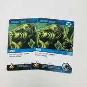 2 HERO SWAMP THING DC Comics Deck Building Game cards 2020