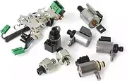 8PCS CVT Transmission Valve Body Solenoids Kit W/2 Sensor 33446-JF011 JF011E RE0F10A F1CJA Compatible for Nissan Altima Sentra Compatible for Dodge
