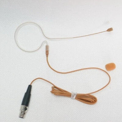 Dark Color Headset Microphone For Shure System Brown Single Ear Mic Mini 4Pin