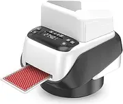 Automatic Card Shuffler and Dealer, 4 Decks Capacity 360° Rotating Smart Card Dealing Machine, Rechargeable Electric Poker Shuffling Machine Support 8 Players for Blackjack Games