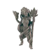 Genasi Female Druid - Everyday Heroes - Minis - EC3D - - Dungeons & Dragons - RP