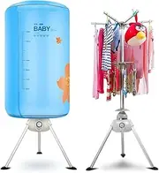 Portable Electric Clothes Dryer, 900W Heated Clothes Airer with Rack, 360° Warm Air Drying Clothes for Clothing, Shoes, Socks, Bed Linen, Towels
