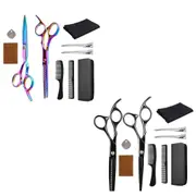 Professional Salon Barber Hairdressing Hair Cutting Thinning Scissors Shears Set