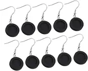 [OATIPHO] Earrings with Wooden Bezel Ear Jacket Earrings for Women Earrings Trendy Earring Display Stand Pearl Earring Rings Hoops Ear Kit Locket Earrings with Bases