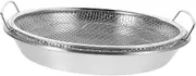 CIYODO Stainless Steel Mesh Filter Basket Oil Draining Tray Food Strainer Basket Fat Separator Easy Maintenance