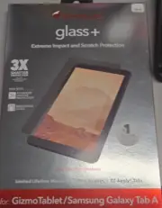 Zagg Invisible Shield glass+ for Gizmo Tablet / Samsung Galaxy Tab A