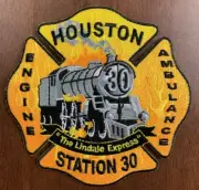 Houston Texas Fire Department Patch Station 30 Train TX Lindale Express