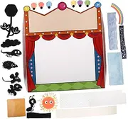 SUPVOX 1 Set Shadow Puppet Craft Set DIY Puppet Stage for Engaging Storytelling Activity to Enhance Creativity Fine Motor Skills and Patience