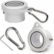 Flag Pole Rings with Built-In Bearings, Aluminum Alloy Flag Pole Spinners, 360 D