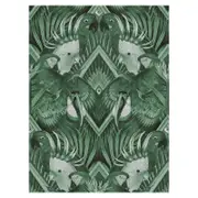 Wallpaper Plumage Emerald Green