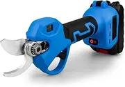 30mm Brushless Electric Pruning Shears 2 Gears Electric Scissors Orchard Shrub Branch Pruning Garden Tool For 18V Battery(1 Battery Plastic)