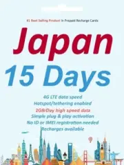Japan Travel - NEW Softbank 15 days 2GB/Day prepaid data Travel SIM card