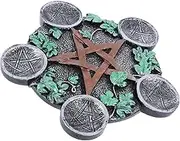 Small Altar Decor Unique Pentagram Design for Home Ceremony and Parties
