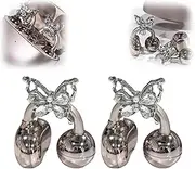 Rhinestone for Clip on Earbuds Open Ear,Elegant Zirconia Decorative Earphone Accessories,Removable Exquisite DIY Decoration for Women,Ideal for Work Running and Daily Wear